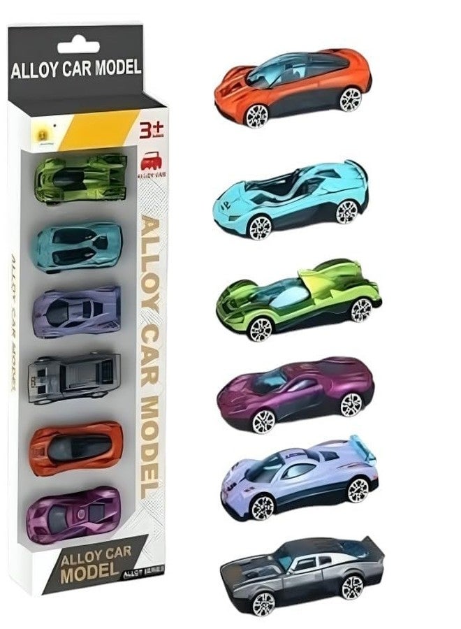 Sky Tech® Model Alloy Vehicle Model Metal Cars 6 Pcs Vehicles, Car Play Set for Toddlers,Boys Die-Cast Car Set, Birthday Decorations Gift Movie Vehicle Racing for Kids - Image 4